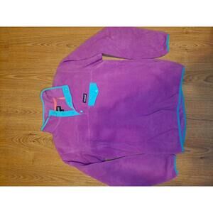 Patagonia Synchilla Snap T Pullover Fleece Womens Large Pink